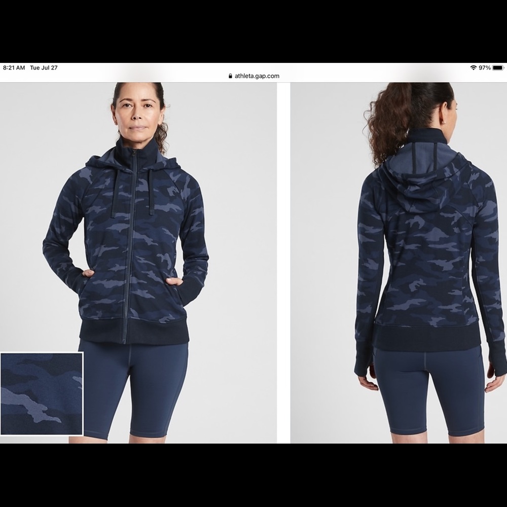 Athleta Triumph printed hoodie